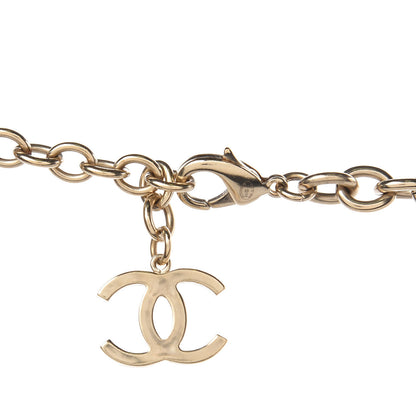 Chanel Medallion CC Quilted Pendant Necklace Gold 4 of 5