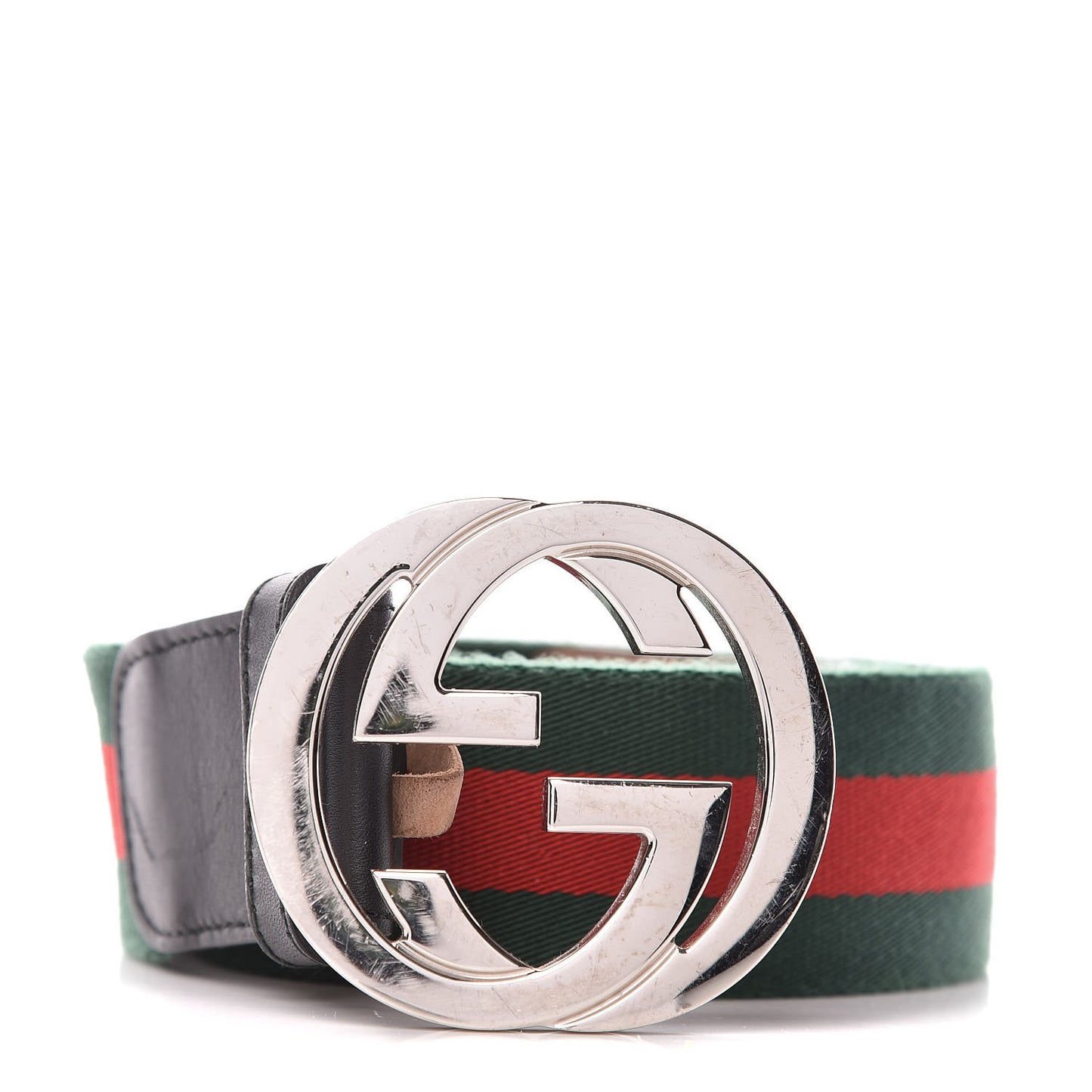 Calfskin Web Interlocking G Belt 100 40 Black