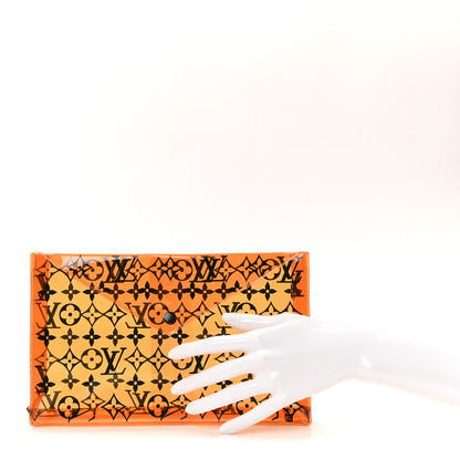 Louis Vuitton PVC Monogram Printed Envelope Pouch Orange 5 of 10