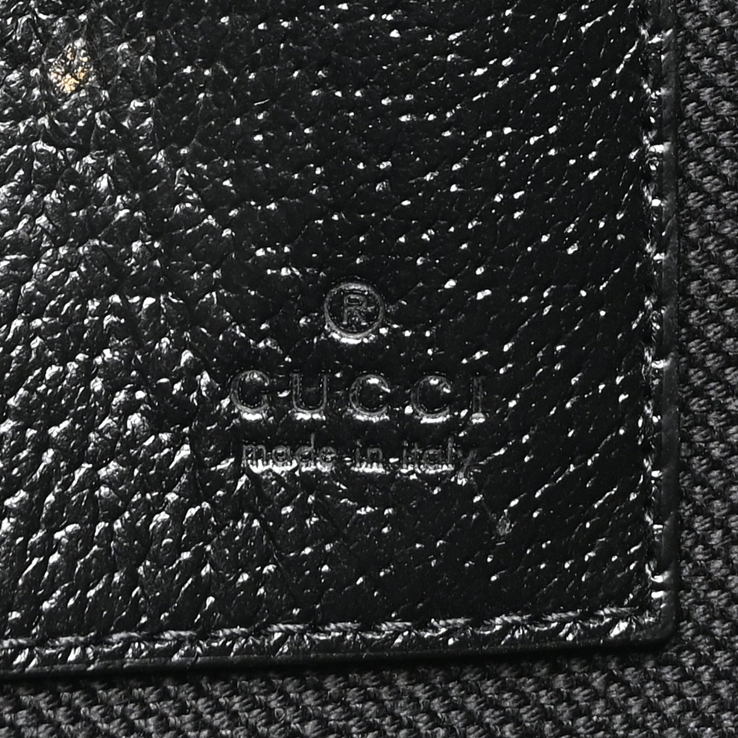 GG Supreme Monogram Psychedelic Zip Wristlet Pouch Black Multicolor