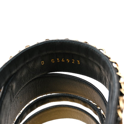 Chanel Lambskin Chain Mule Sandals 36.5 Black 8 of 8