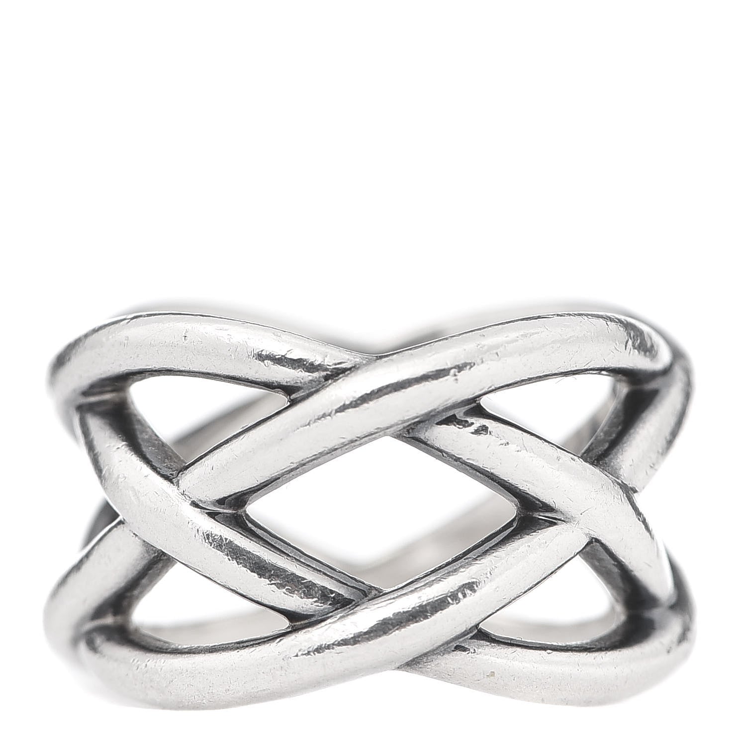 Tiffany Sterling Silver Celtic Knot Ring 50 5.5 1 of 4