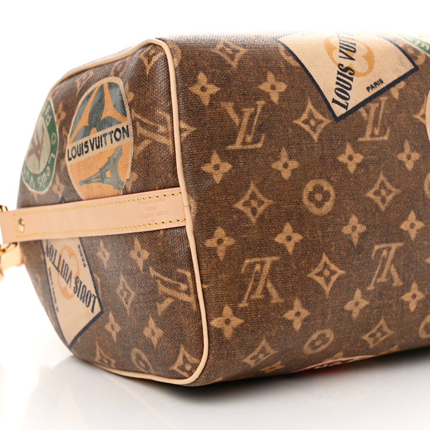 Monogram Hotel Labels Speedy Bandouliere 30