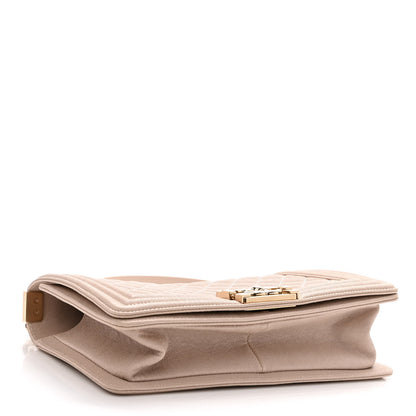 Chanel Caviar Quilted Medium Boy Flap Nude 4 of 10