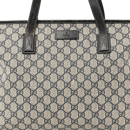 Gucci GG Supreme Monogram Medium Zippered Shopping Tote Navy Navy 8 of 14