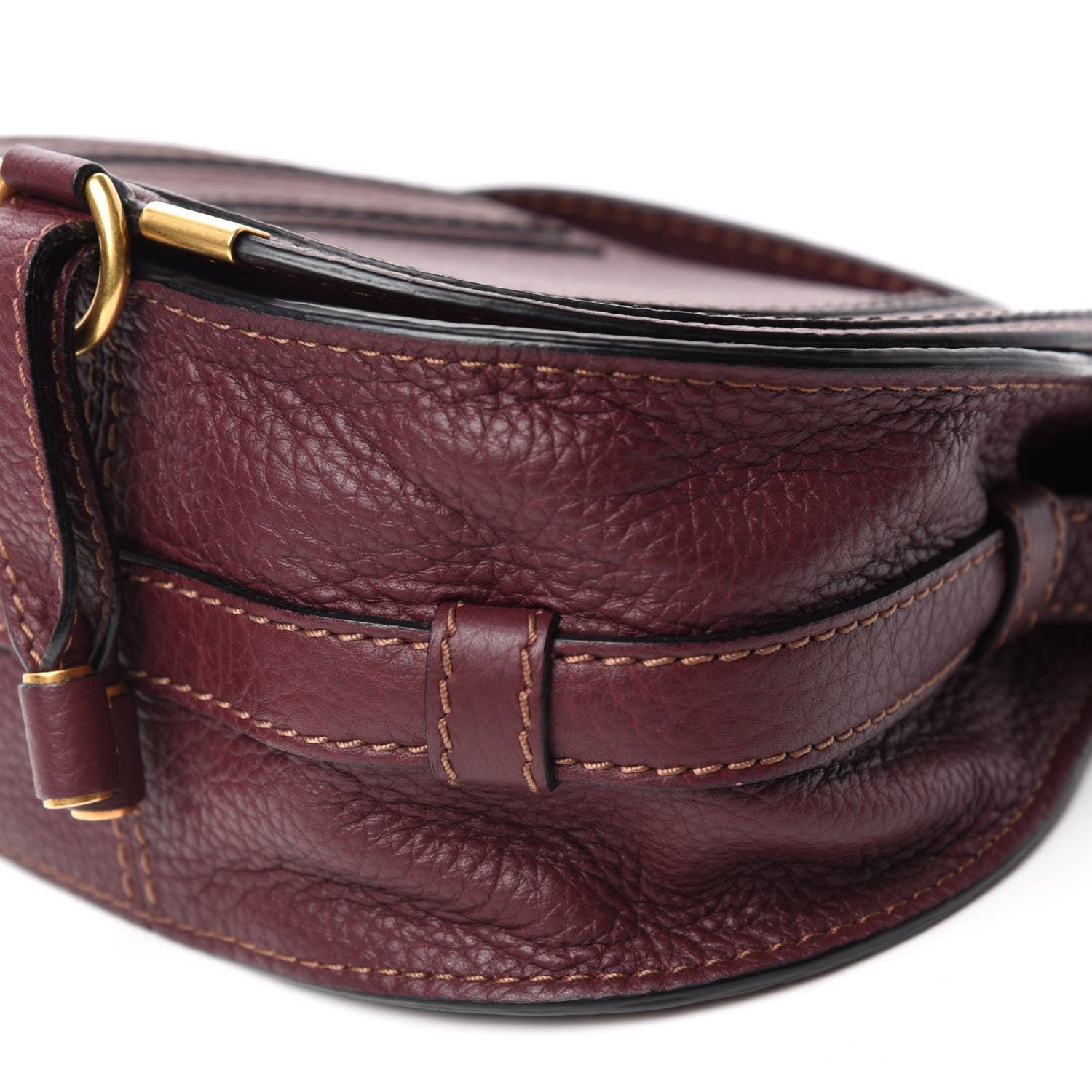 Chloe Calfskin Mini Marcie Round Crossbody Bag Wild Purple 7 of 9