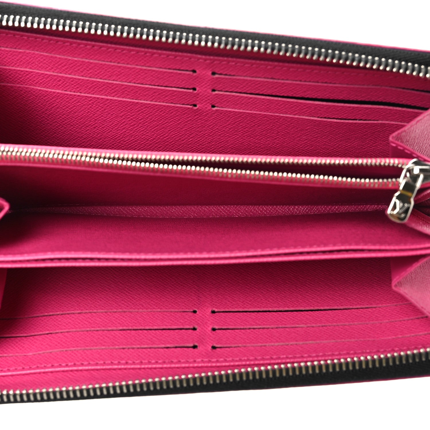 Louis Vuitton Epi Zippy Wallet Black Hot Pink 5 of 7