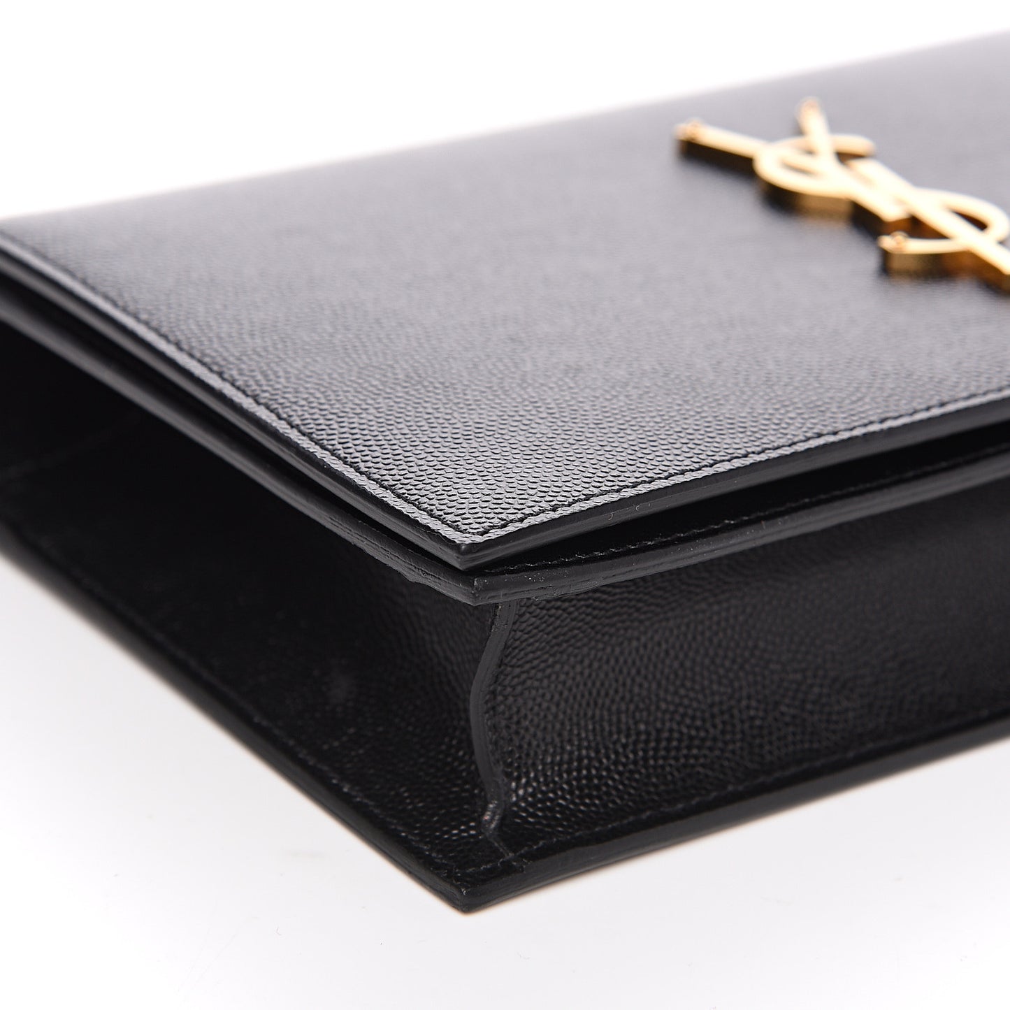 Grain De Poudre Classic Monogram Kate Clutch Black