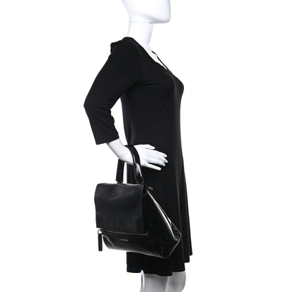 Givenchy Crinkled Patent Small Pandora Pure Flap Bag Black 3 of 10