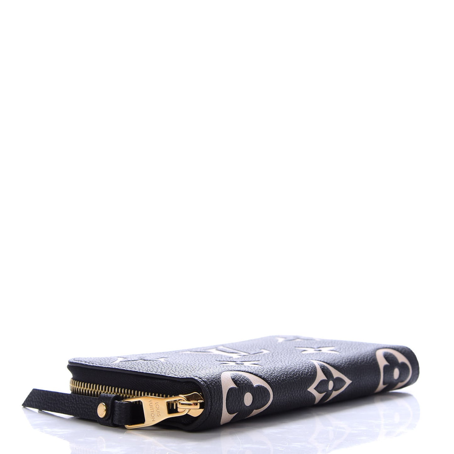 Empreinte Monogram Giant Zippy Wallet Black Beige
