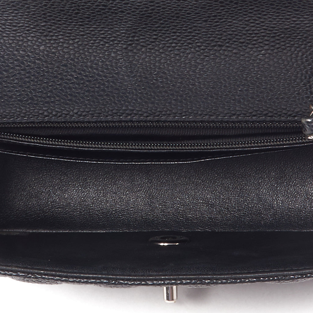 Chanel Caviar Quilted Mini Rectangular Flap Black 6 of 9