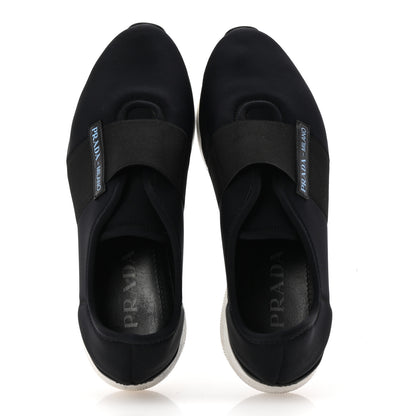 Prada Neoprene Slip On Sneakers 39 Black 2 of 9
