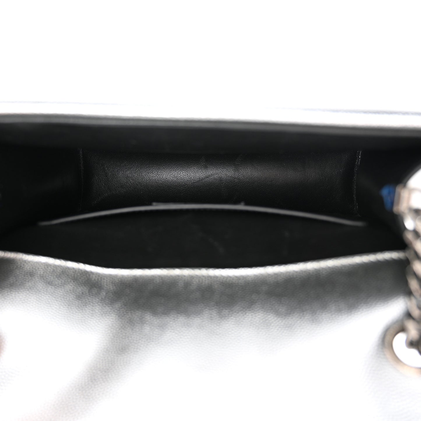 Grain De Poudre Monogram Medium Sulpice Shoulder Bag Silver