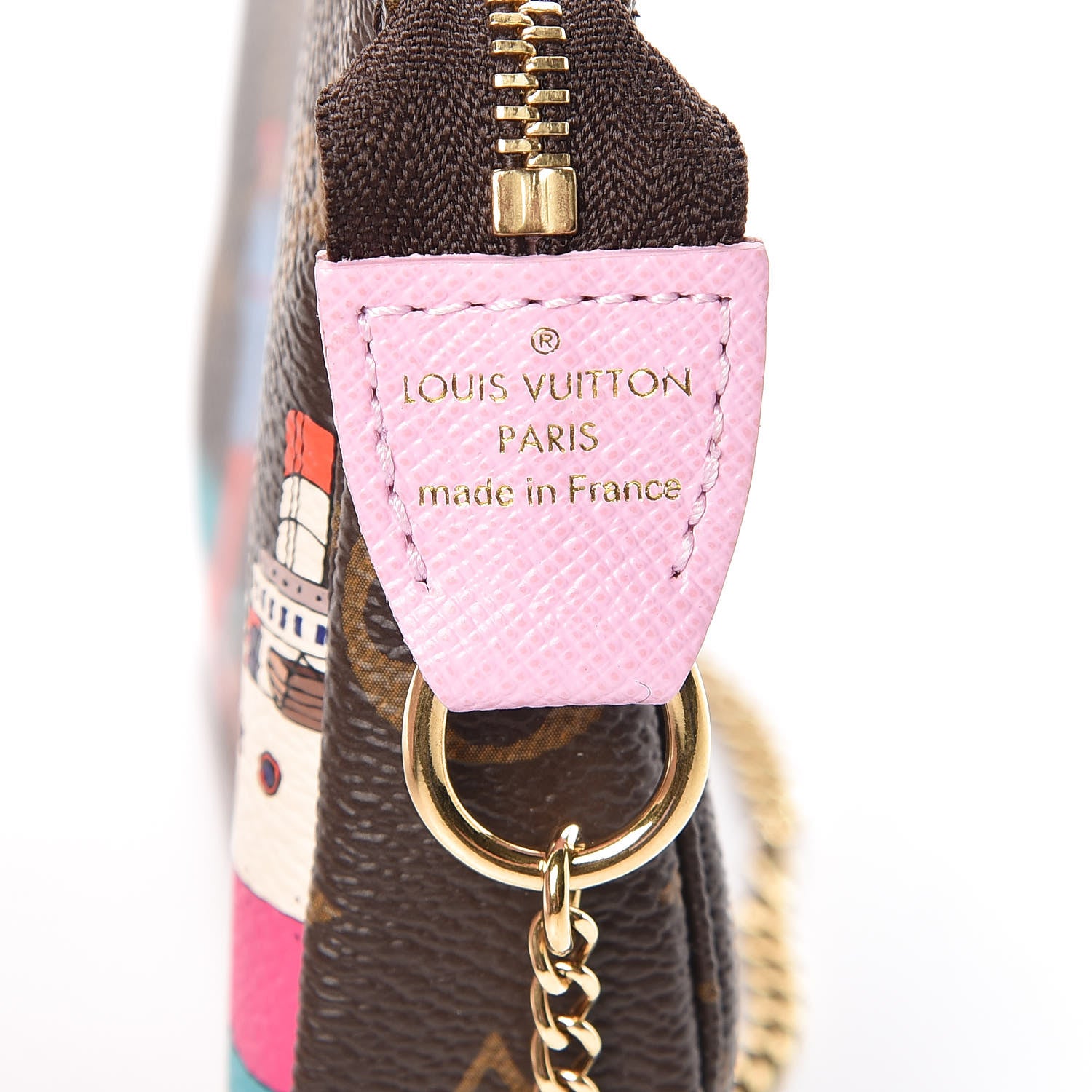 Louis Vuitton Monogram 2016 Christmas Animation Mini Pochette Accessories Rose Ballerine 6 of 8
