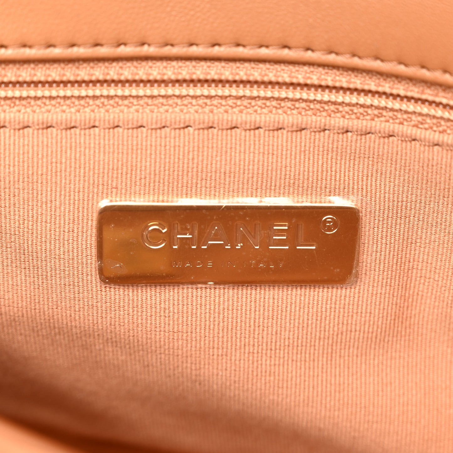Lambskin Quilted Medium Chanel 19 Flap Brown