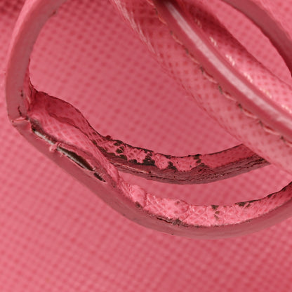 Prada Saffiano Lux Mini Promenade Tote Begonia 11 of 18