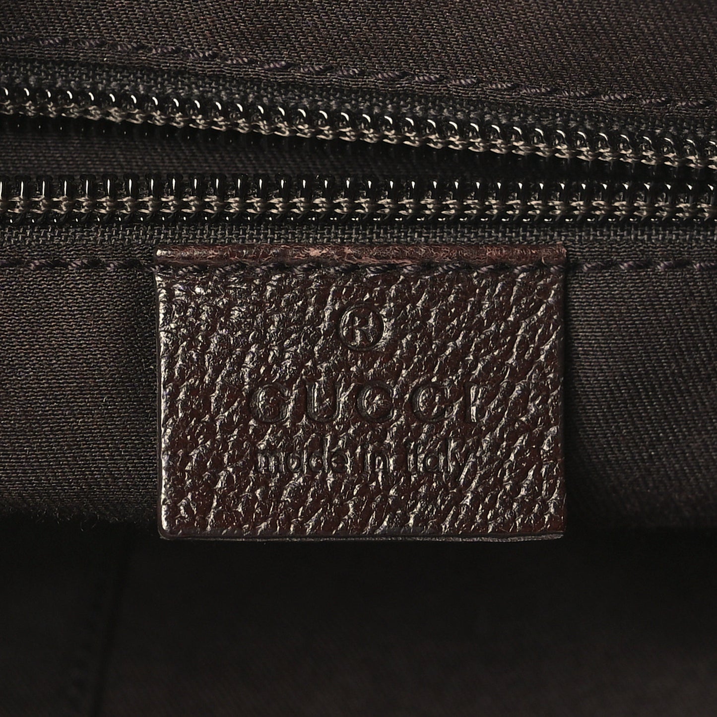 Monogram Web Medium Half Moon Hobo Dark Brown