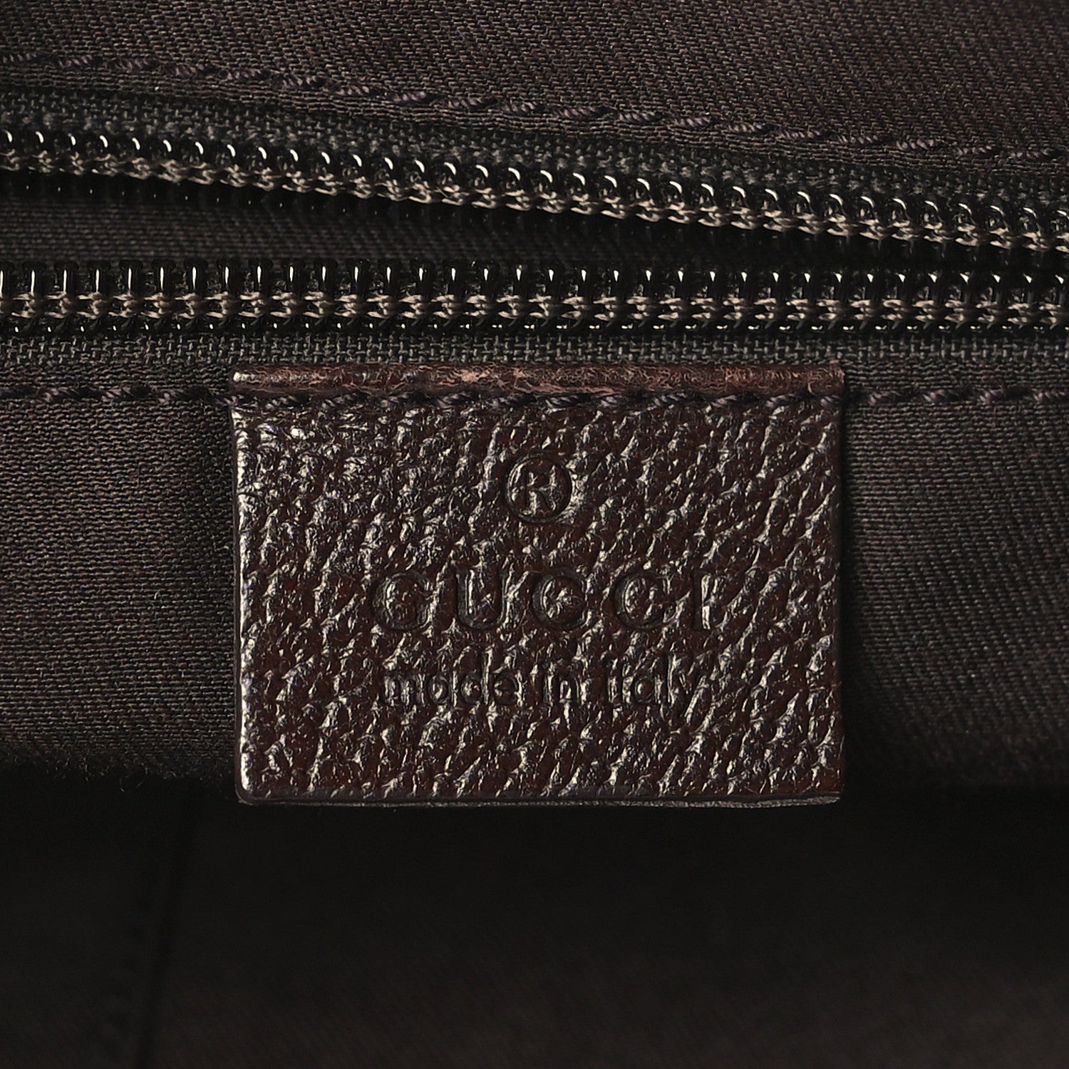 Gucci Monogram Web Medium Half Moon Hobo Dark Brown 6 of 11
