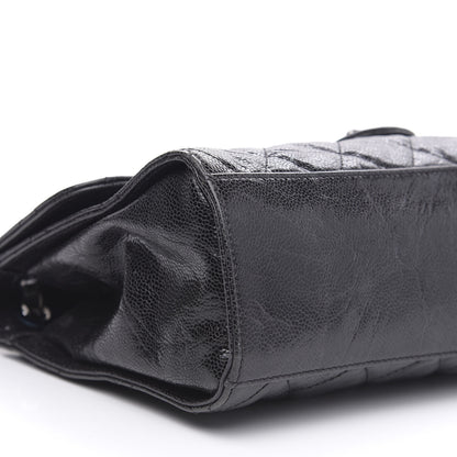 Chanel Crumpled Grained Calfskin Jumbo CC Crave Flap Black 8 of 15