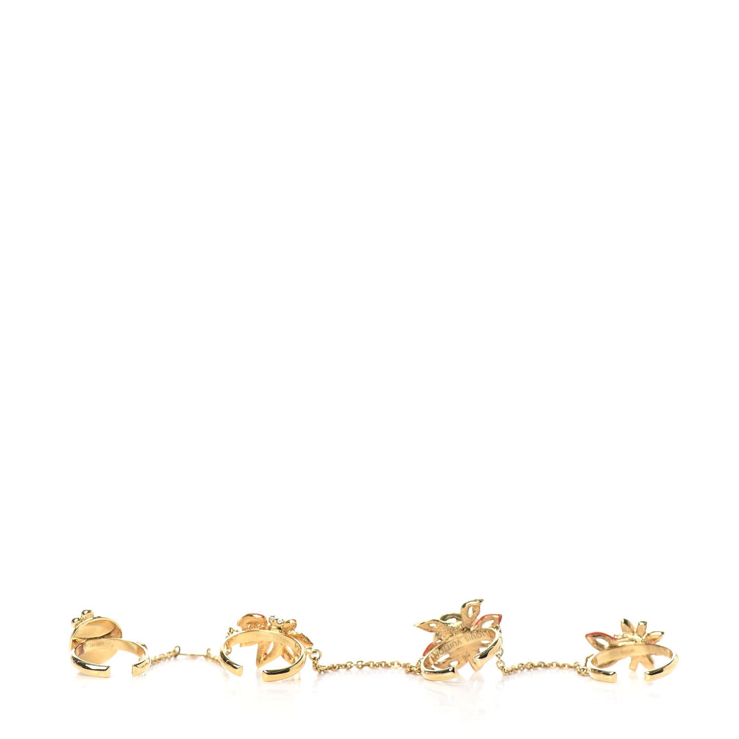 Crystal Strass Miss Windsor Fleur Ring Set Gold