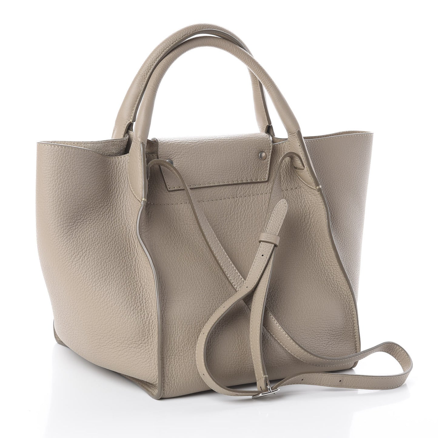 Supple Grained Calfskin Small Big Bag Light Taupe