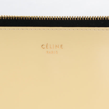 Celine Spazzolato Clutch Pouch Yellow 9 of 9