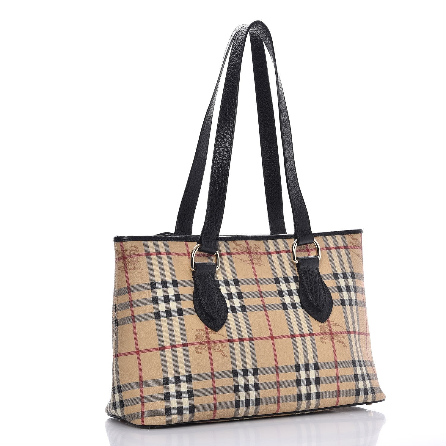 Burberry Haymarket Check Medium Regent Tote Black 3 of 8