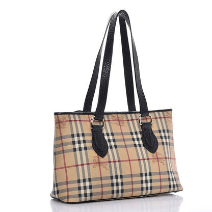 Burberry Haymarket Check Medium Regent Tote Black 3 of 8