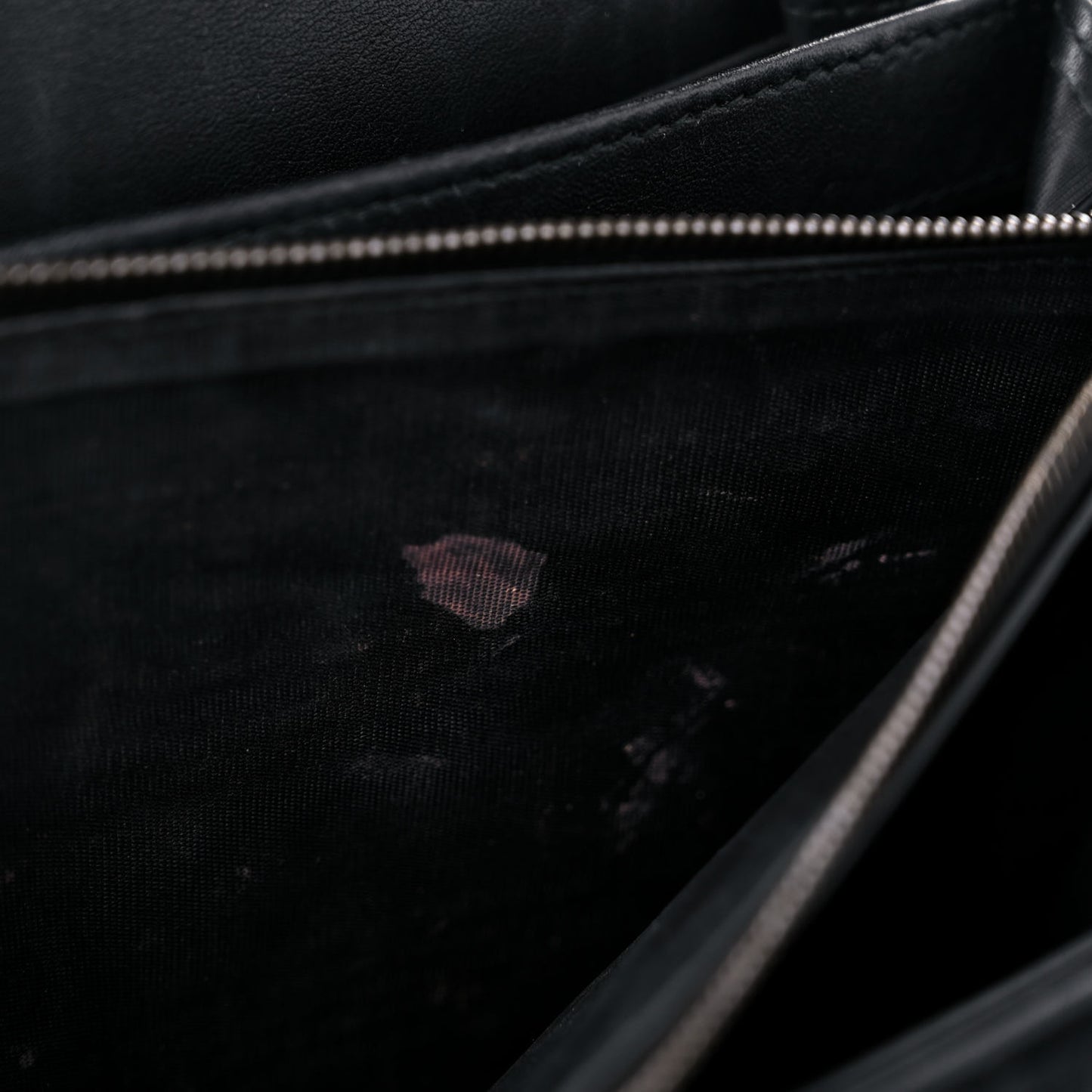 Velvet Matelasse GG Marmont Chain Wallet Black