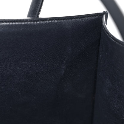 Celine Crocodile Embossed Calfskin Medium Phantom Luggage Navy Blue 13 of 25