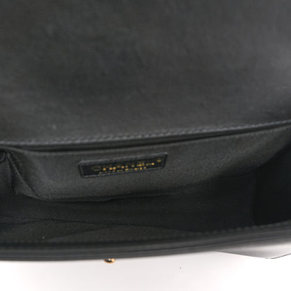 Chanel Lambskin Quilted Medium Top Handle Boy Flap Black 5 of 11