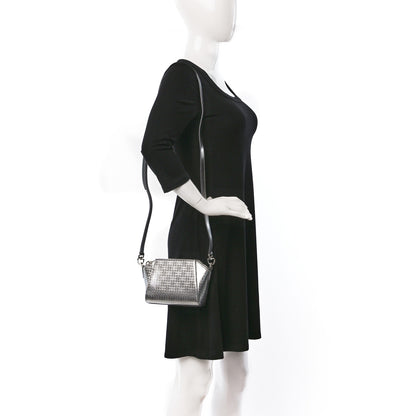 Givenchy Metallic Calfskin 4G Embossed Nano Antigona Silver 2 of 8