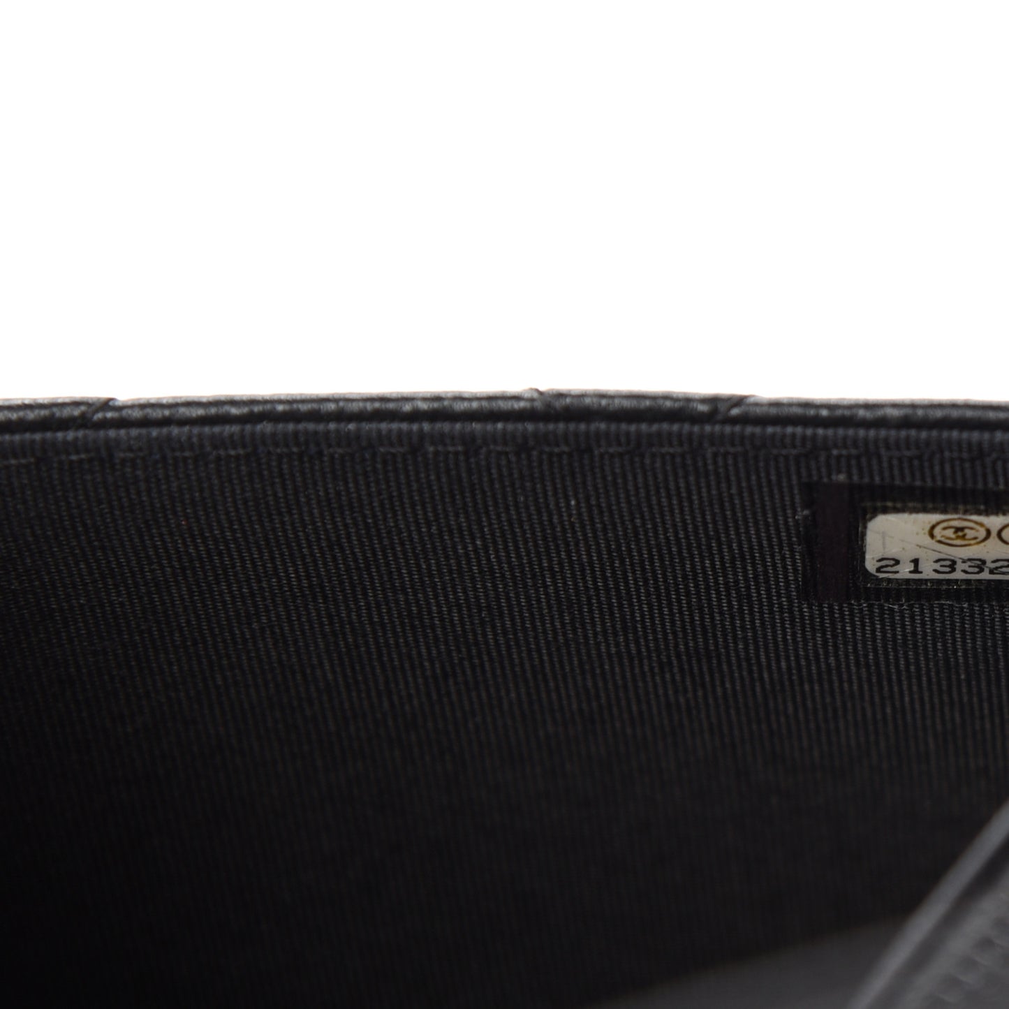 Lambskin Quilted Boy Wallet On Chain WOC Black