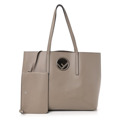Fendi Textured Calfskin F is Fendi Shopping Tote Tortora Taupe 1 of 11