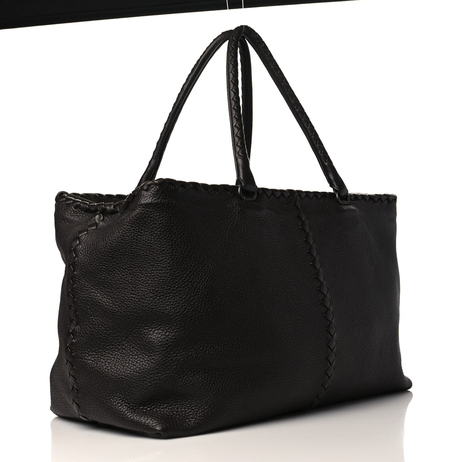 Bottega Veneta Cervo Intrecciato Brick Tote Ebano 2 of 7