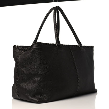 Bottega Veneta Cervo Intrecciato Brick Tote Ebano 2 of 7