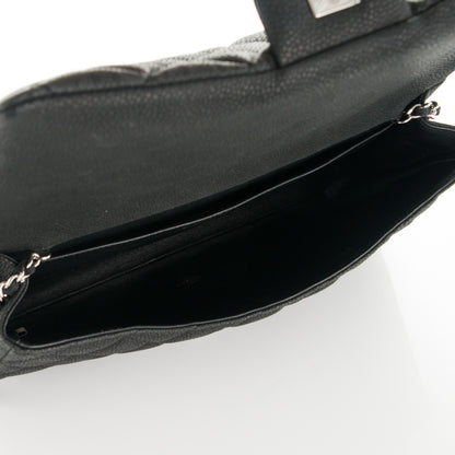 Chanel Iridescent Caviar Quilted Clutch With Chain Flap Black 5 of 7