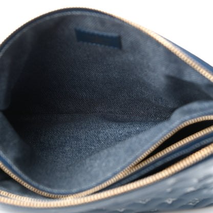 Louis Vuitton Lambskin Embossed Monogram Coussin PM Denim Blue 5 of 11
