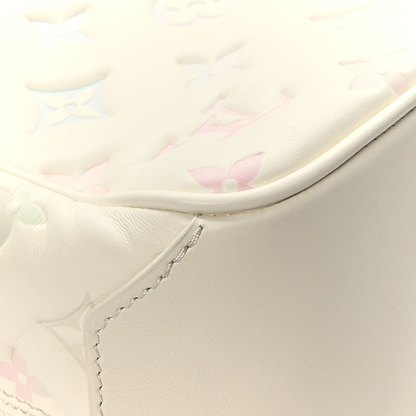 Lambskin Embossed Monogram New Square Bag Quartz Multicolor