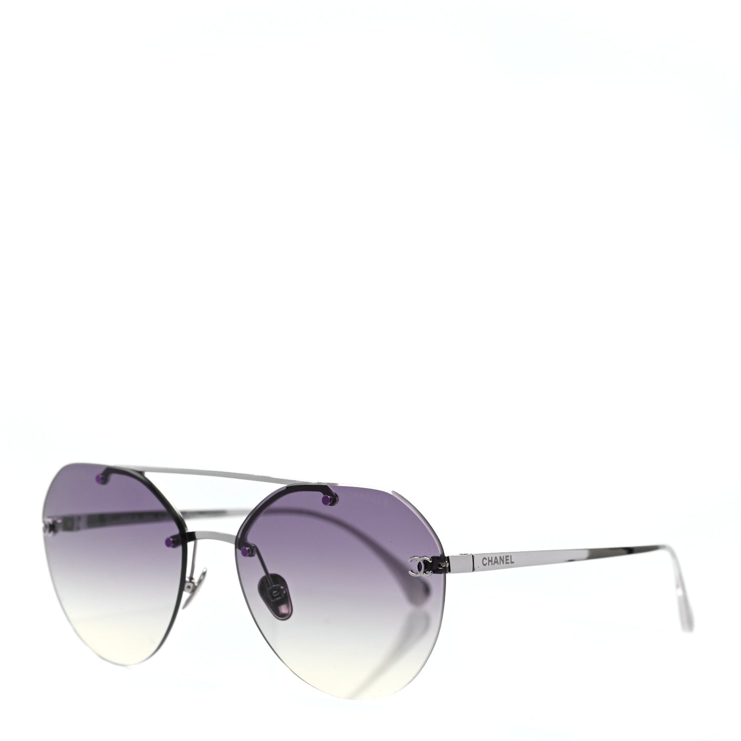 Titanium CC Pilot Aviator Sunglasses 4272-T Silver