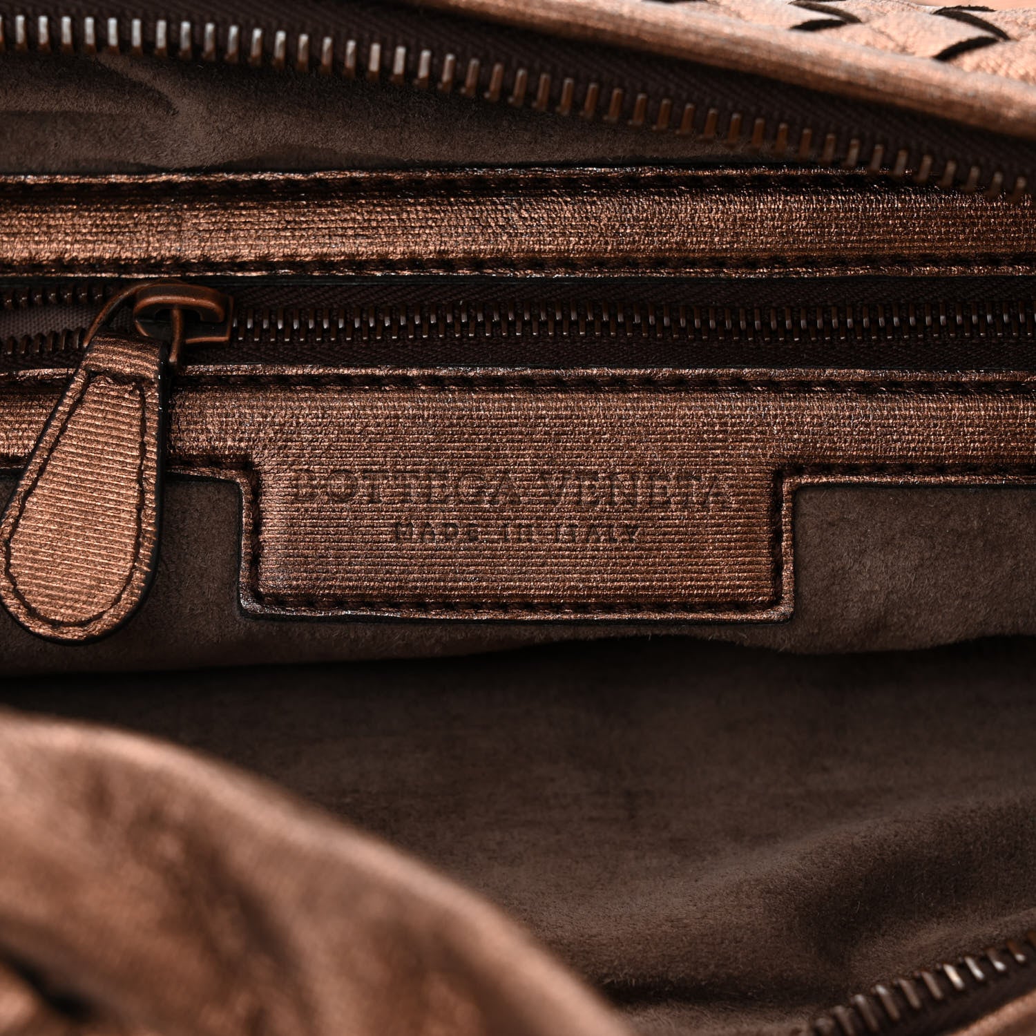 Bottega Veneta Metallic Nappa Intrecciato Medium Veneta Hobo Copper 6 of 10