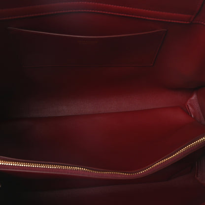 Salvatore Ferragamo Calfskin Large Hug Soft Bag Black Flame Red 5 of 9