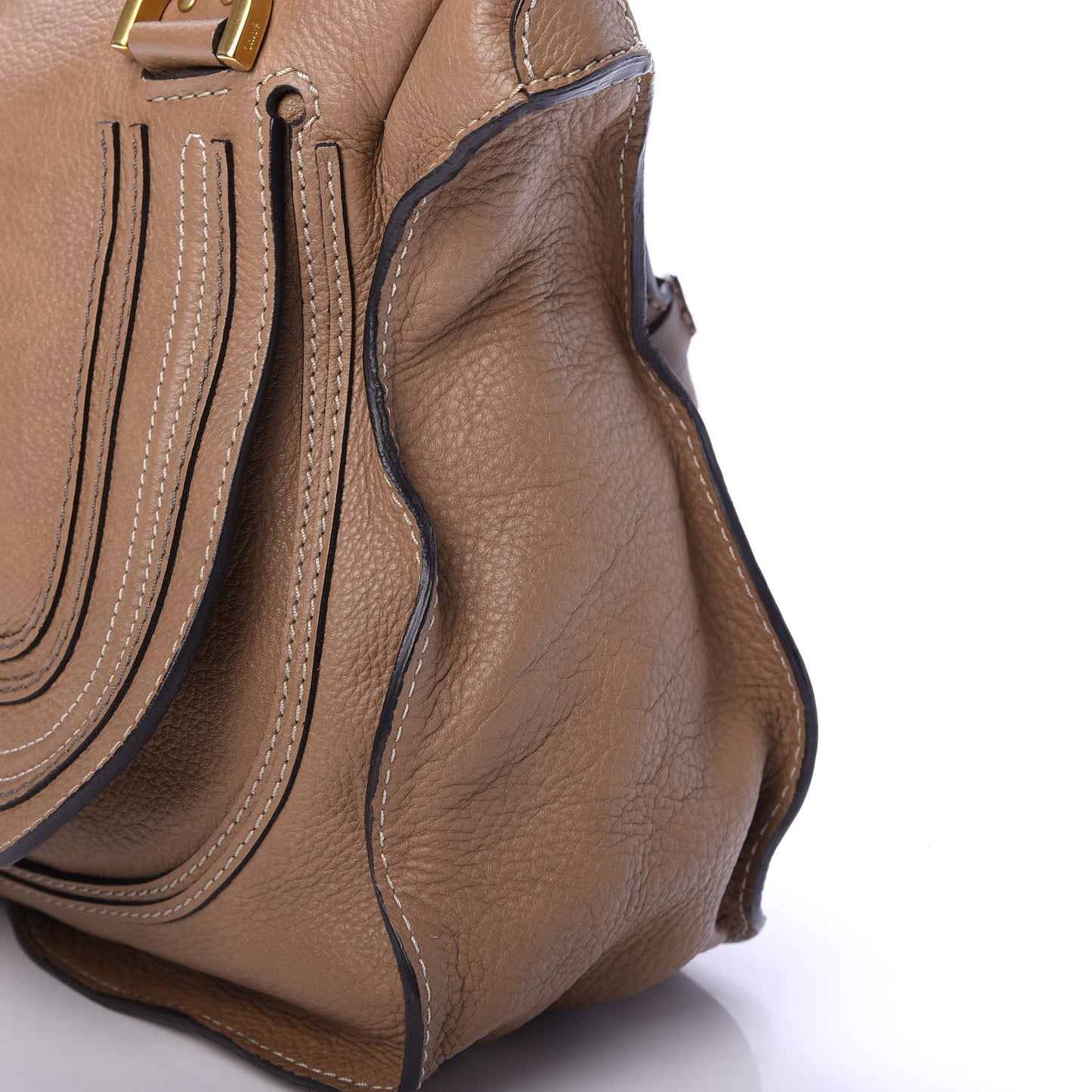 Calfskin Medium Marcie Satchel Nut