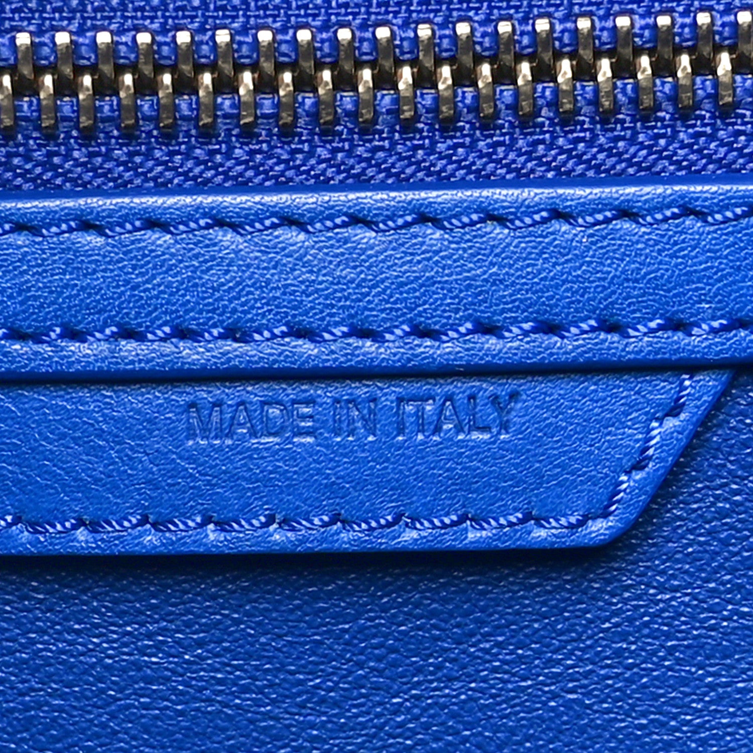 Celine Smooth Calfskin Mini Luggage Royal Blue 7 of 11