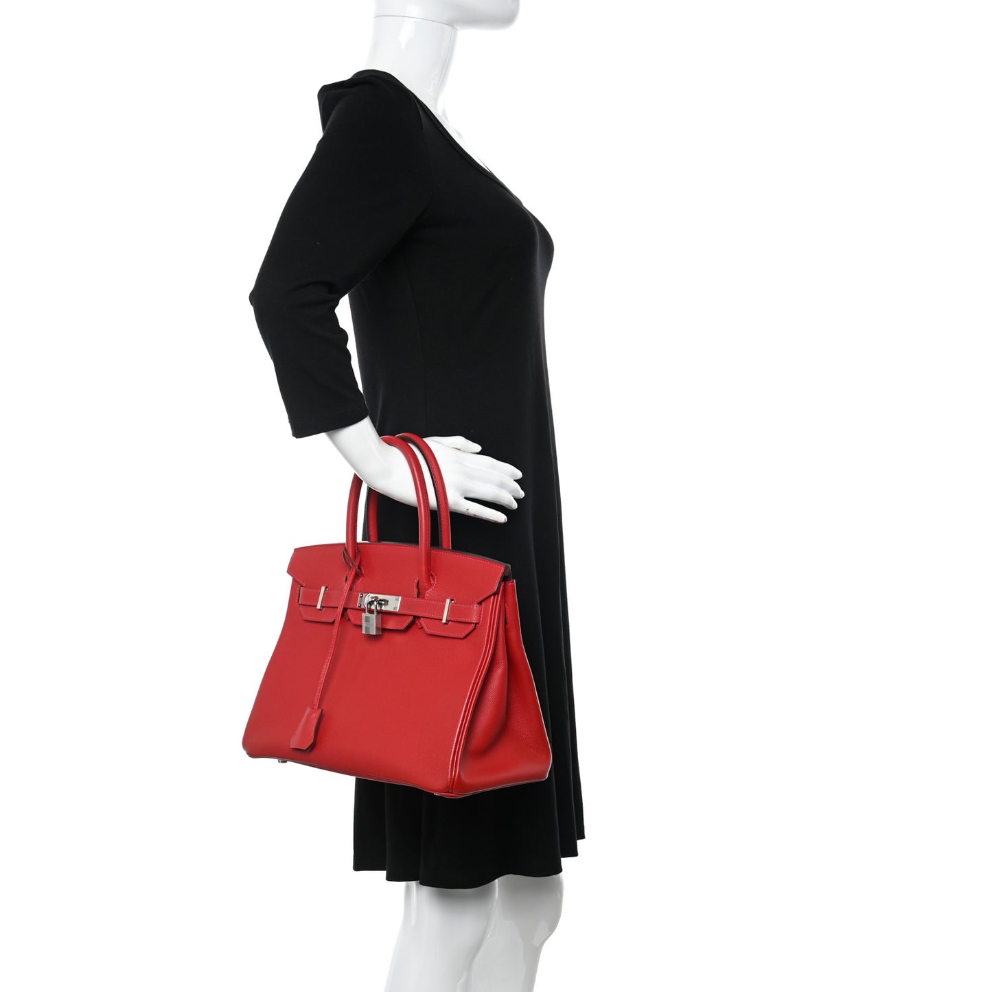 Epsom Birkin 30 Rouge Casaque