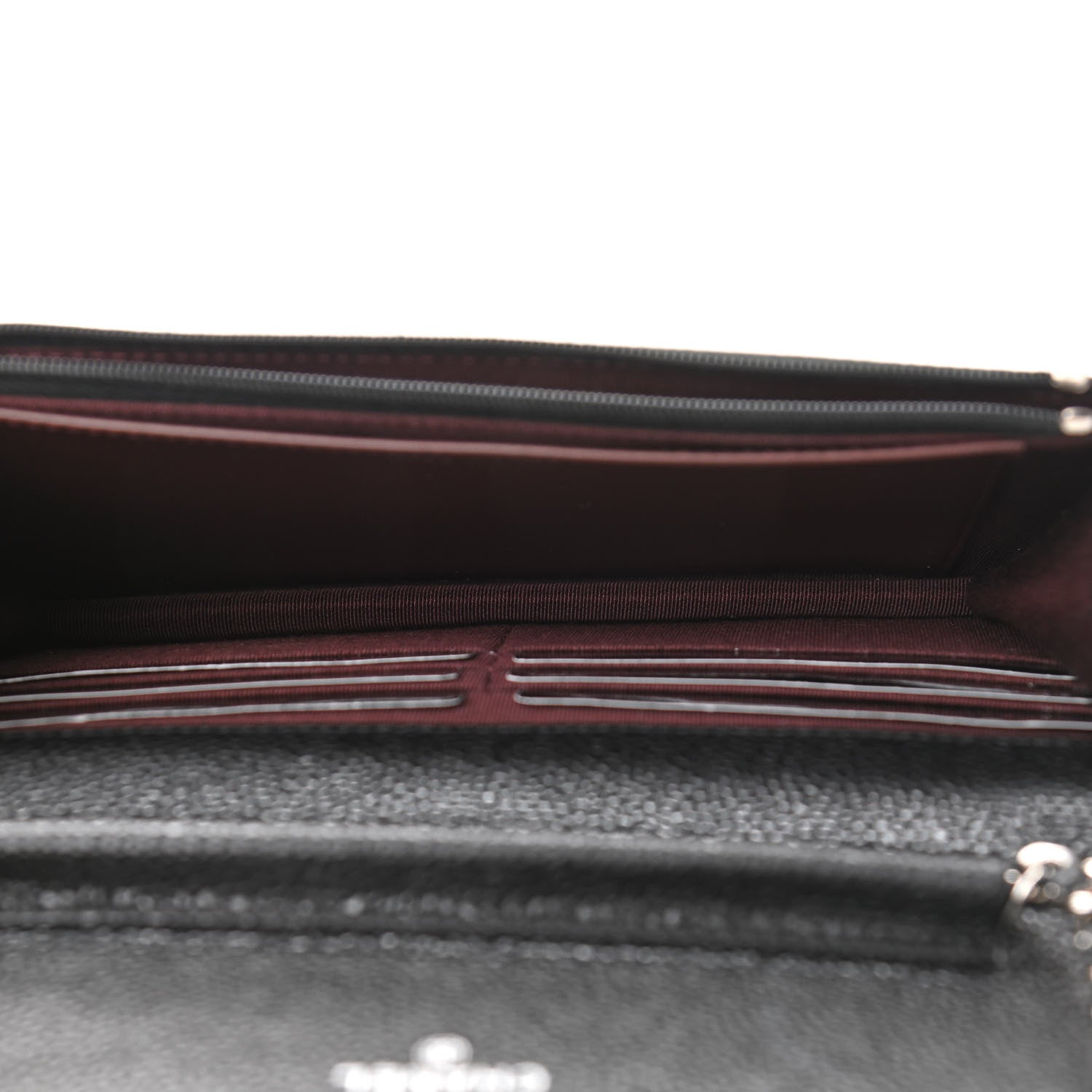 Chanel Caviar Quilted Wallet On Chain WOC Black 5 of 12