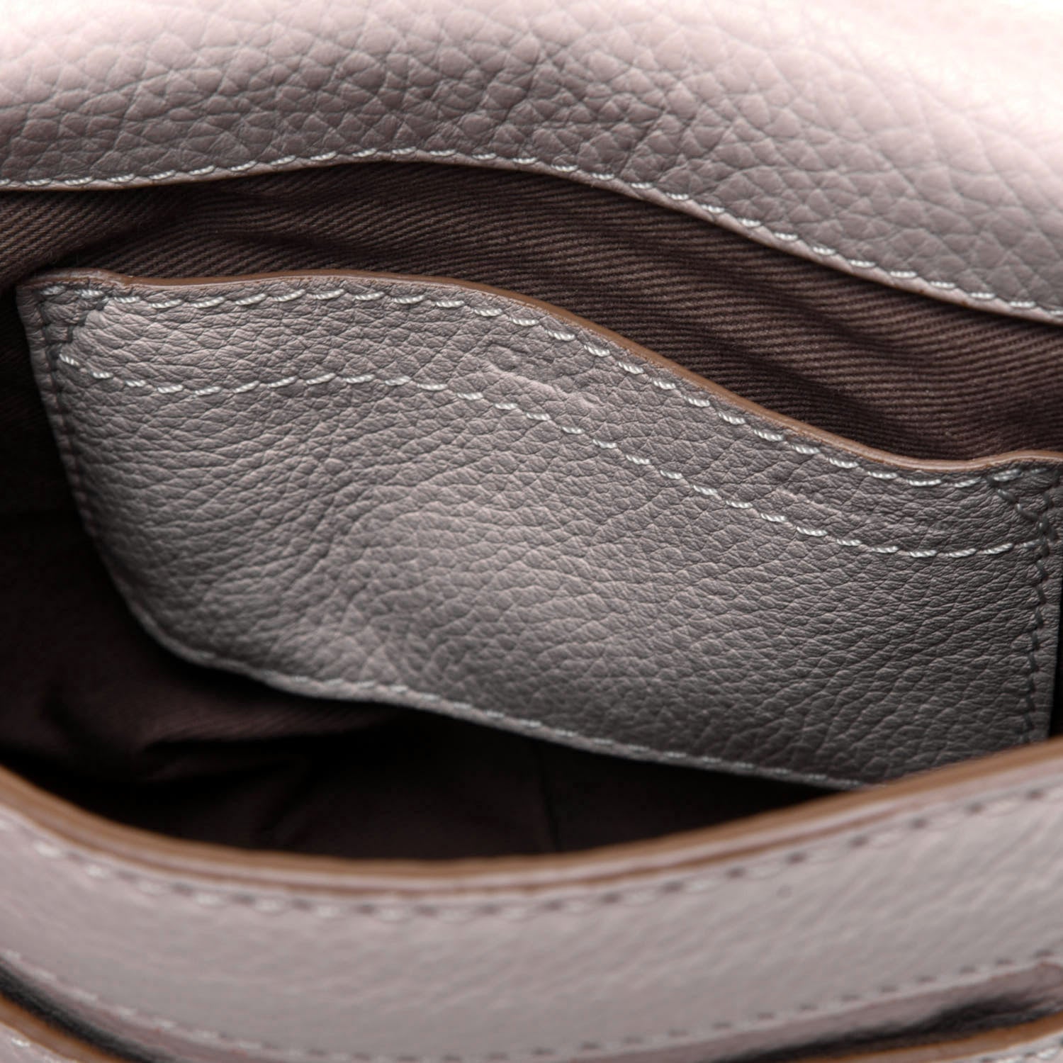 Chloe Calfskin Mini Marcie Round Crossbody Bag Abstract White 7 of 22