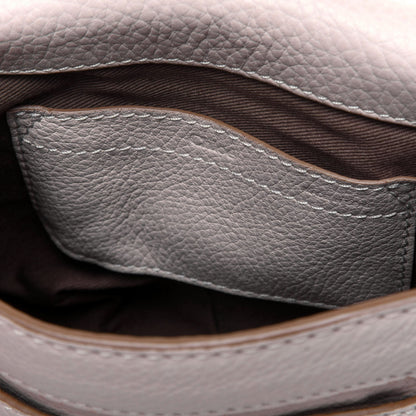 Chloe Calfskin Mini Marcie Round Crossbody Bag Abstract White 7 of 22