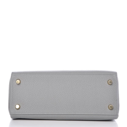 Hermes Togo Kelly Retourne 25 Gris Mouette 6 of 35