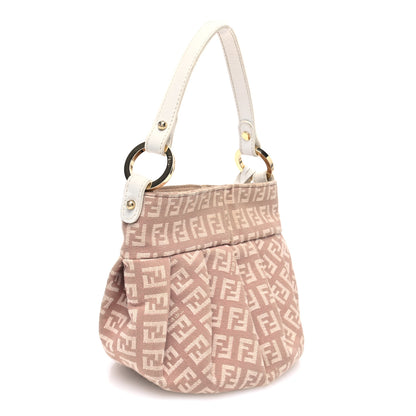 Fendi Zucca Mini Chef Hobo Beige White 4 of 11